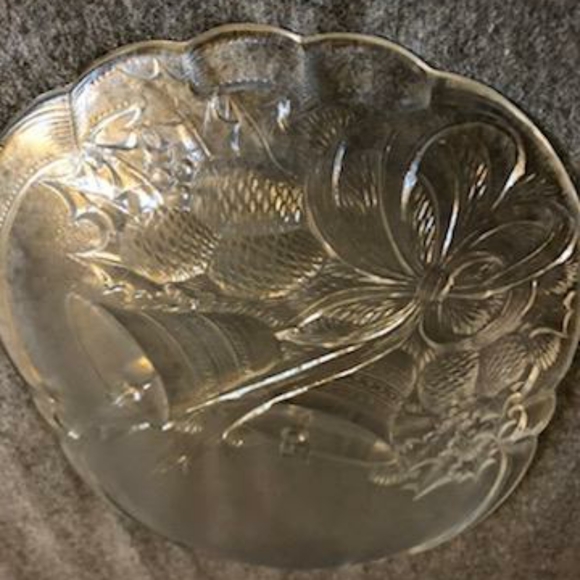 Mikasa Crystal Holiday Bells Oblong 10 1/4 x7 " Serving Plate - Picture 10 of 14